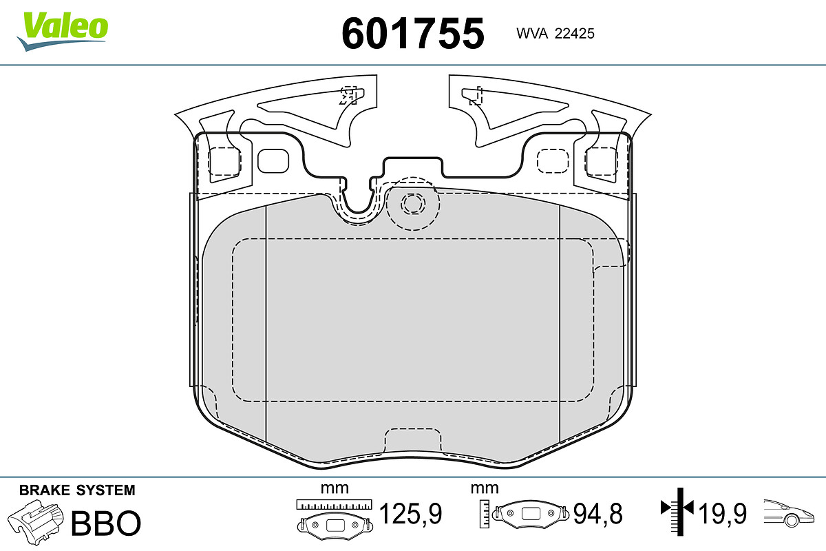 BRAKE PADS BMW 5 7 X3 FR